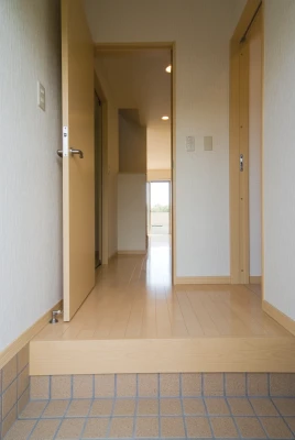 玄関ホールとＬＤＫが見える眺め