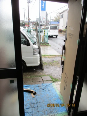 防犯用に暗証番号式ナンバーロックを設置