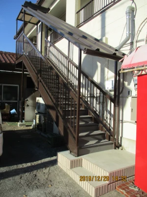 リフォーム後：緩やか勾配のシート床へ