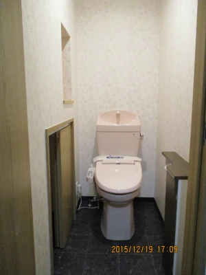 リフォーム後：器具交換、収納及びニッチ造設