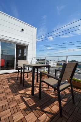 三階バルコニーからアリオを一望できます