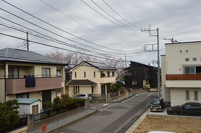 ルーフバルコニーから桜が眺められます！