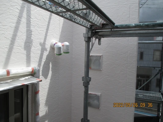 細部まで養生してあります