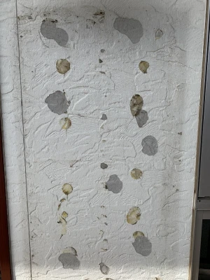 壁付けの看板跡