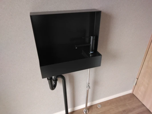 玄関入ってすぐにあるただいま手洗い！！