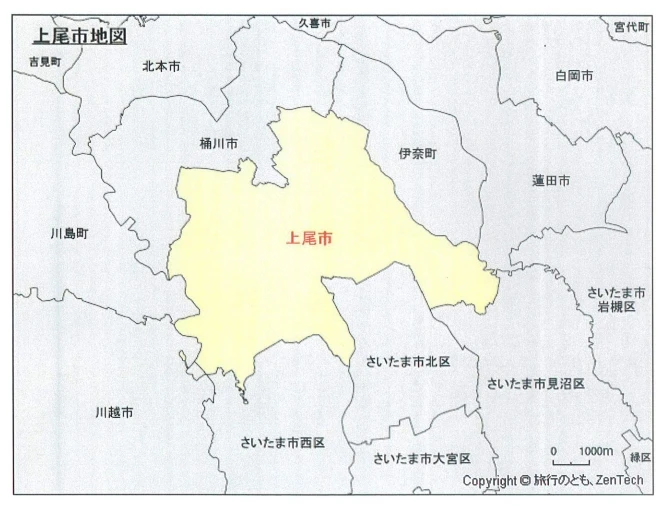 上尾市周辺市