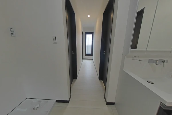 ２階にも洗濯機置き場・洗面化粧台・トイレ設置