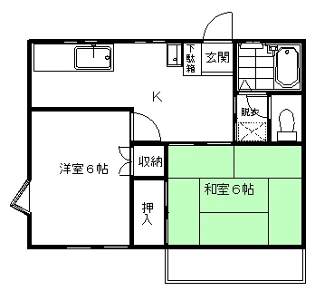 バイオレットＡ　２０６　間取図