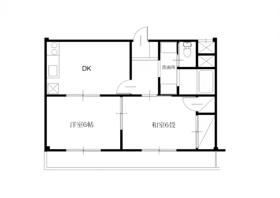 フローラル今泉202　間取り図