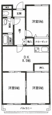セントラルハイツ 間取図