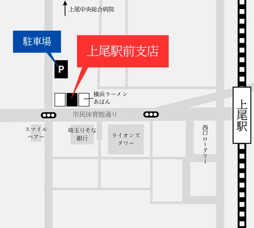 上尾駅前支店地図