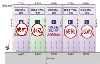グランヴェルデ 区割図
