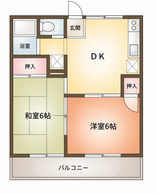 プランタンハイツⅡ102 間取図