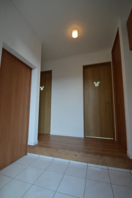 室内ドアもミッキーな玄関ホール