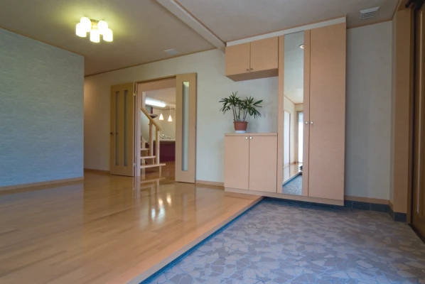 ゆったりとした豪華な玄関ホール